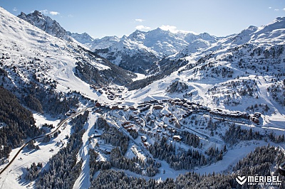 Alquiler Meribel Mottaret - Agence Saulire - Foto aérea Estacion de esqui